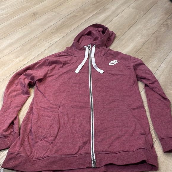 Pink Nike zip up sweater, size M - Picture 2 of 3